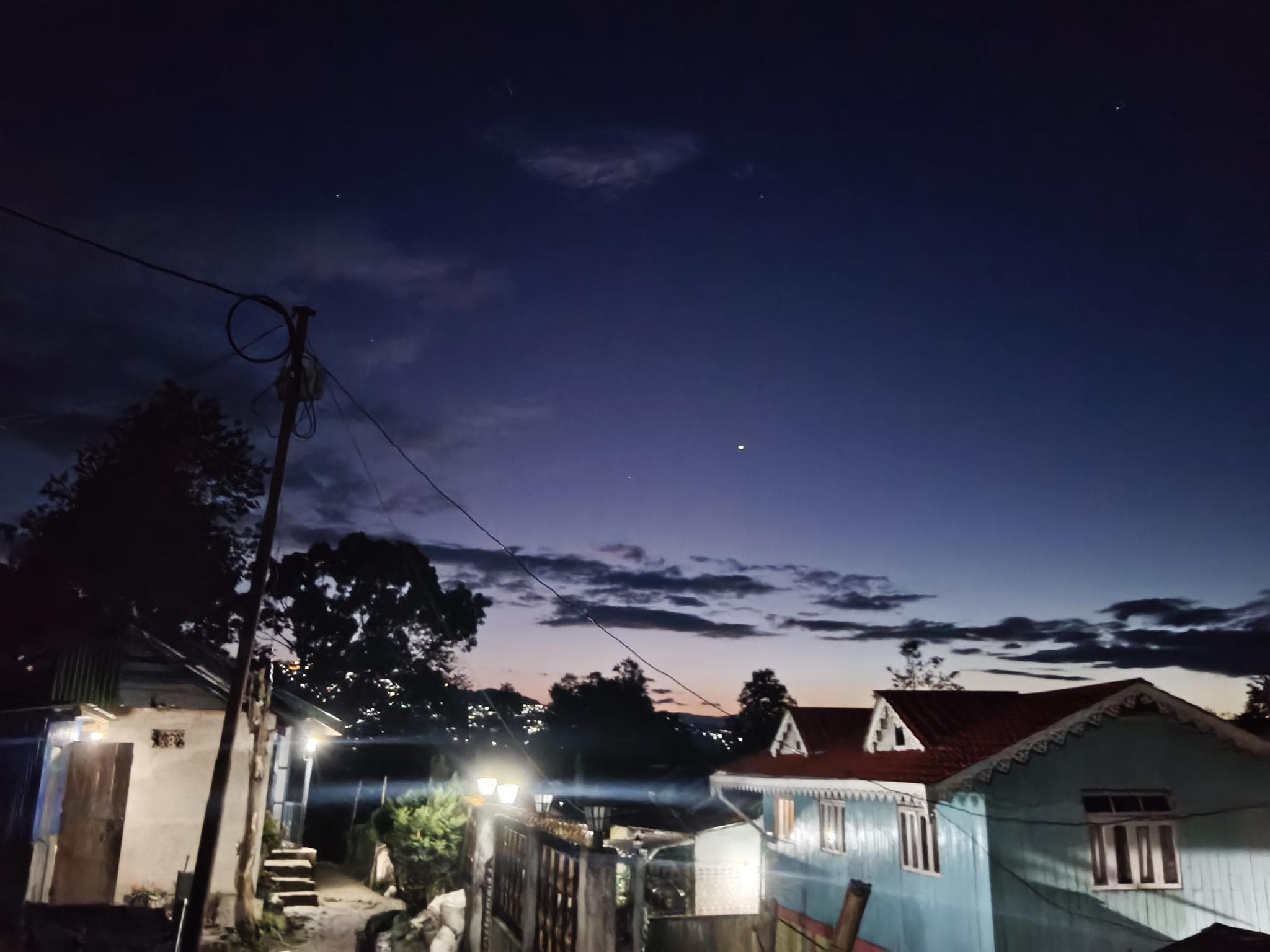 The village at dusk