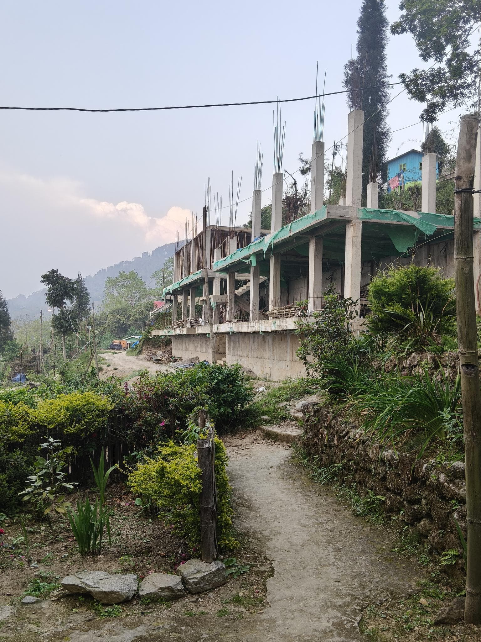 Construction along the path
